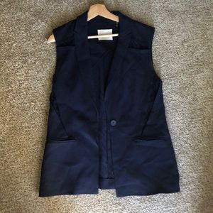Rebecca Taylor Sleeveless Tuxedo Jacket